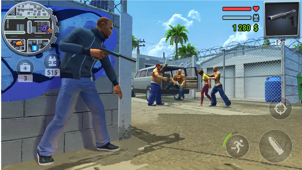 Gangs Town Story (Гэнгз Таун Стори) [МОД Меню] APK Android Screenshot 4