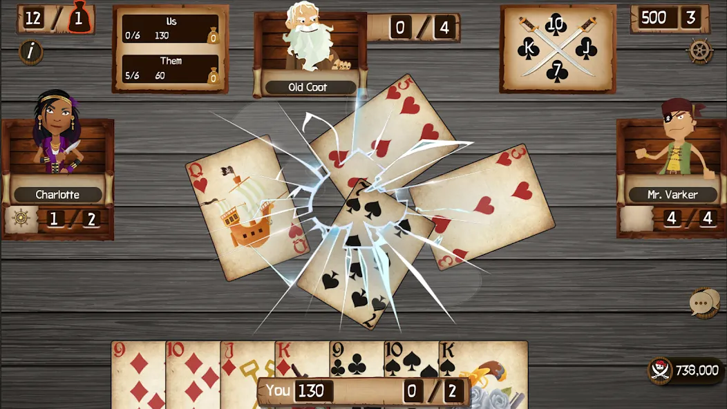 Spades Cutthroat Pirates (Спейдс Каттхроат Пирейтс) [МОД Меню] APK Android Screenshot 1
