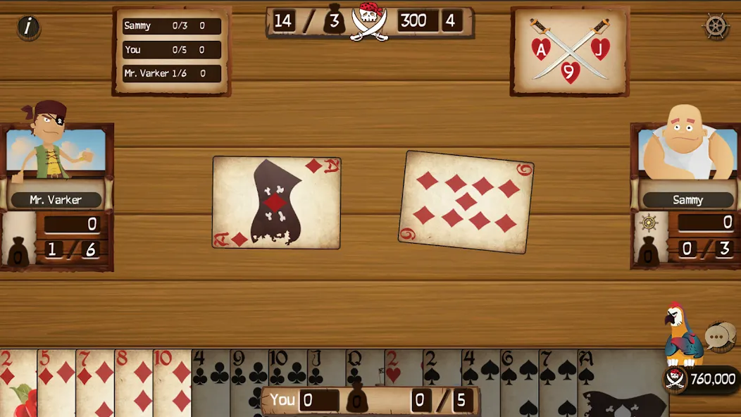 Spades Cutthroat Pirates (Спейдс Каттхроат Пирейтс) [МОД Меню] APK Android Screenshot 2
