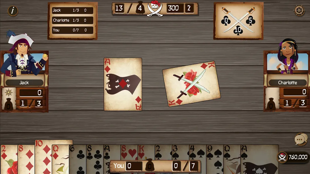 Spades Cutthroat Pirates (Спейдс Каттхроат Пирейтс) [МОД Меню] APK Android Screenshot 3