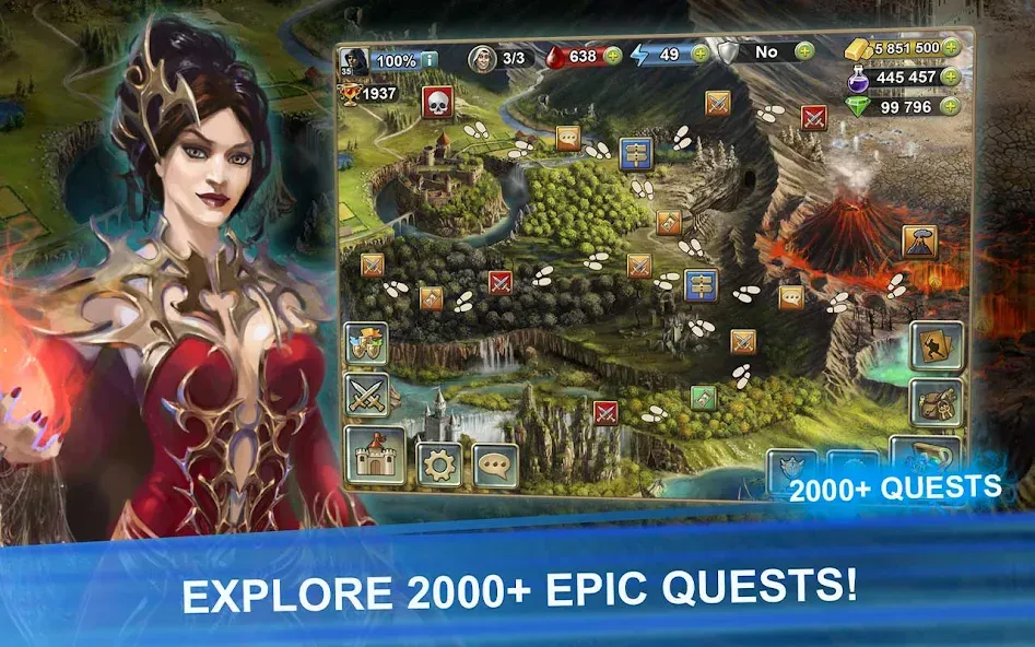 Blood of Titans: Card Battle [МОД Mega Pack] APK Android Screenshot 3