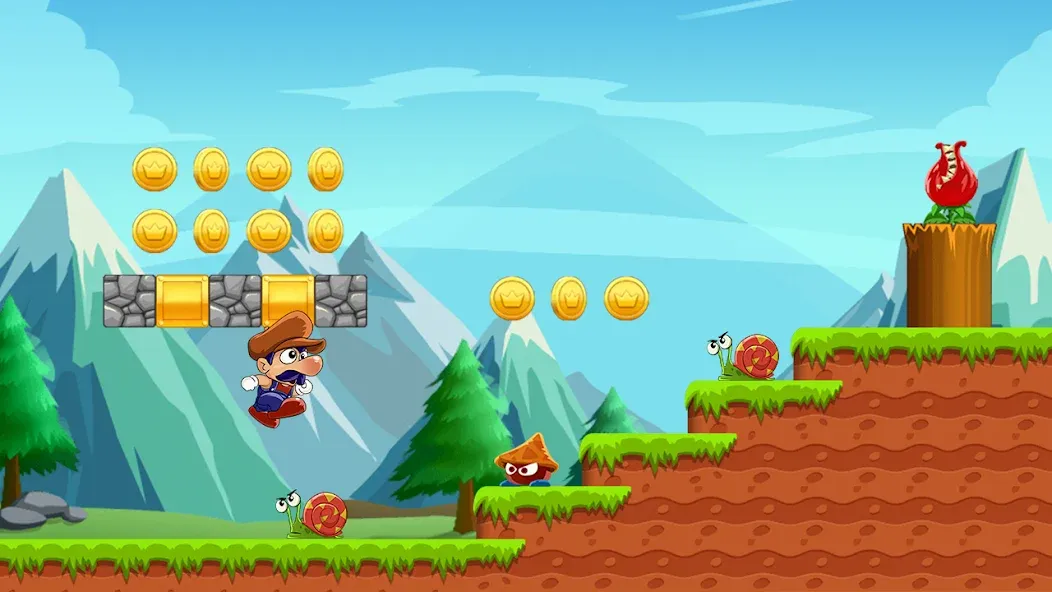 Super Bino Go:Adventure Jungle (Супер Бино Го) [МОД Unlocked] APK Android Screenshot 1
