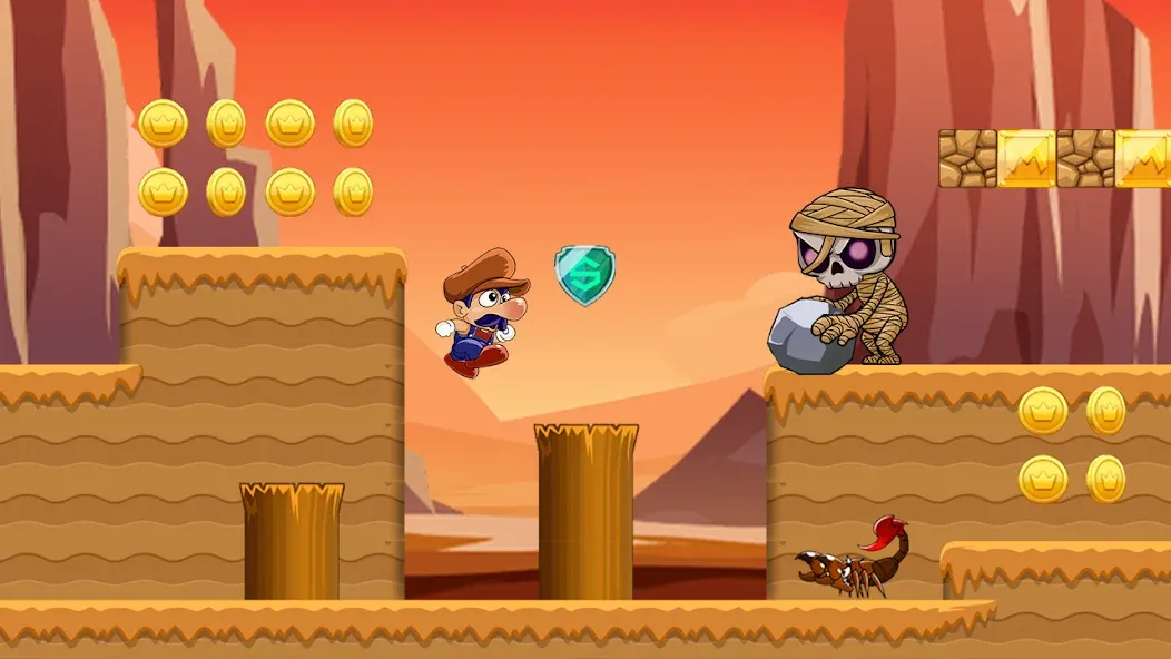 Super Bino Go:Adventure Jungle (Супер Бино Го) [МОД Unlocked] APK Android Screenshot 2