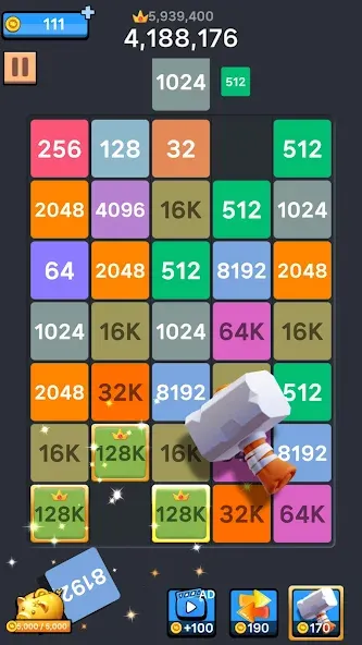 Drop Merge : Number Puzzle (Дроп Мердж) [МОД Premium] APK Android Screenshot 5