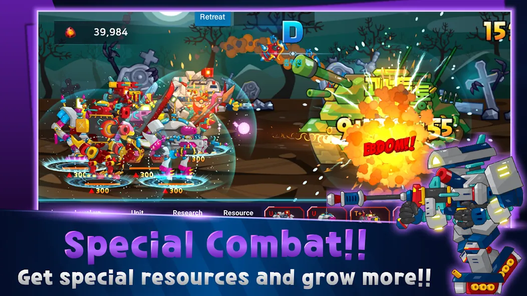 Mini Robot Tank : idle (Мини Робот Танк) [МОД Premium] APK Android Screenshot 5