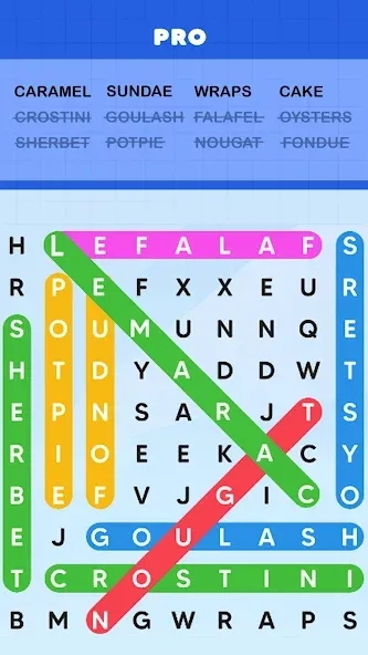 Word Search Puzzle Challenge (Уордсрч Пазл Челлендж) [МОД Premium] APK Android Screenshot 1
