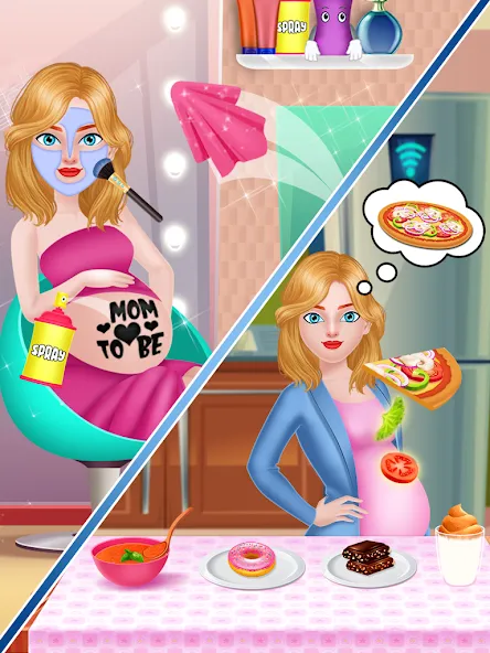 Mom Babysitting Game [МОД Unlocked] APK Android Screenshot 1