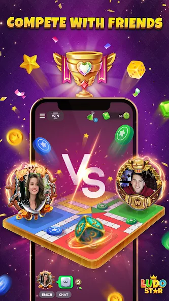 Ludo STAR: Online Dice Game (Лудо СТАР) [МОД Много денег] APK Android Screenshot 2