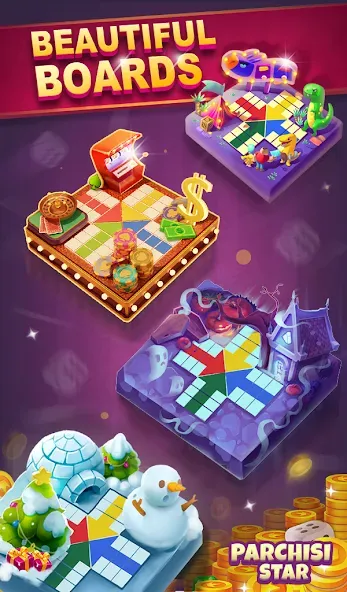 Parchisi STAR Online (Парчиси ЗВЕЗДА Онлайн) [МОД Все открыто] APK Android Screenshot 5