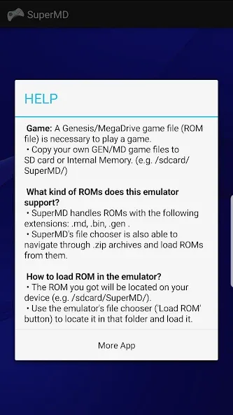 SuperMD (All in One Emulator) (уперМД) [МОД Unlocked] APK Android Screenshot 2