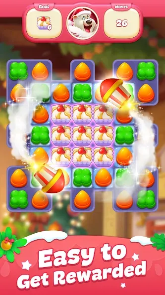 Sweet Candy Match: Puzzle Game (Свит Кэнди Матч) [МОД Premium] APK Android Screenshot 3