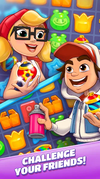 Subway Surfers Match (Сабвей Серферс Матч) [МОД Mega Pack] APK Android Screenshot 4