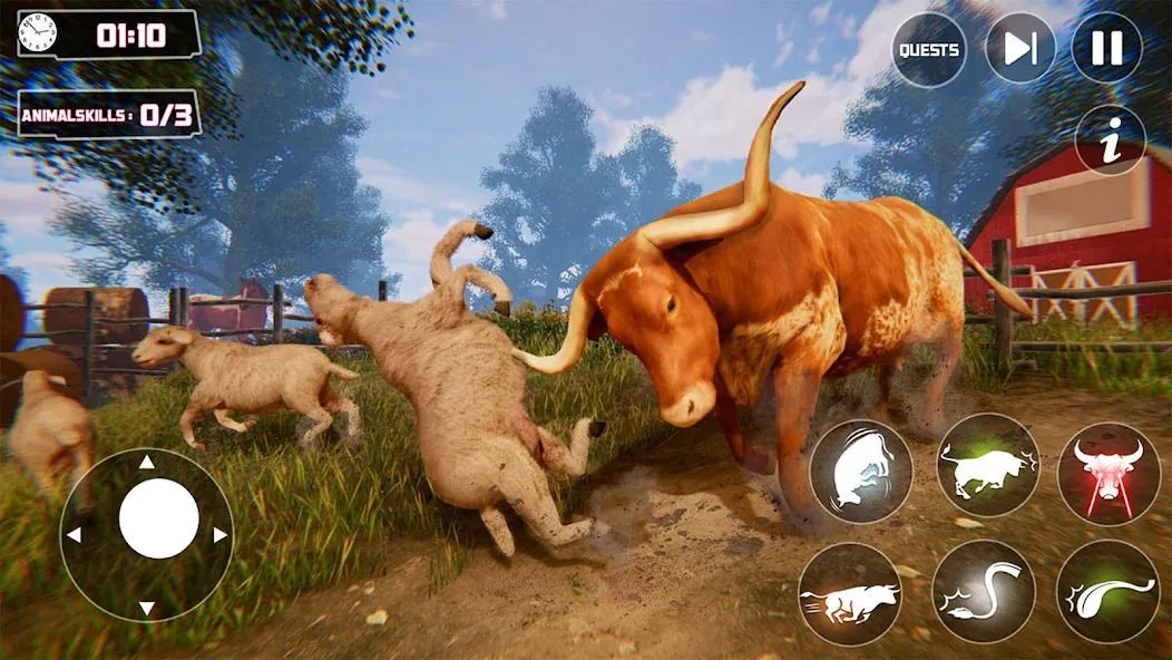 Scary Cow Simulator Rampage (Скари) [МОД Меню] APK Android Screenshot 1