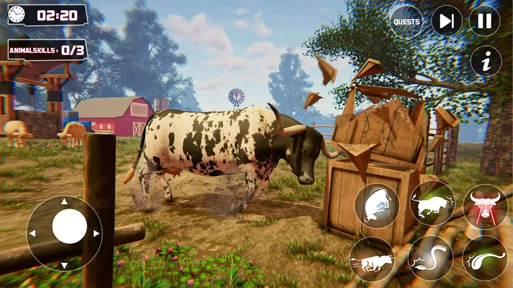 Scary Cow Simulator Rampage (Скари) [МОД Меню] APK Android Screenshot 2