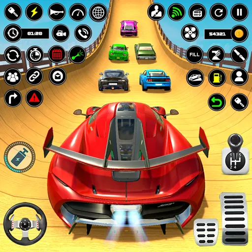 Crazy Ramp Car Stunt Master 3D (Крэйзи Рэмп Кар Стант Мастер 3Д) [МОД Premium] APK Android Screenshot 3