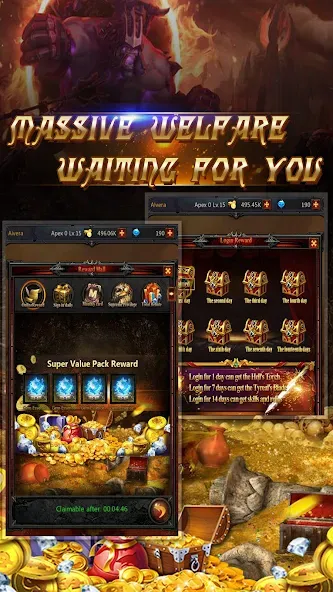 Dark God of War：Idle AFK RPG [МОД Все открыто] APK Android Screenshot 5