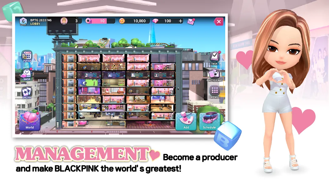 BLACKPINK THE GAME (БЛЭКПИНК ЗЕ ГЕЙМ) [МОД Все открыто] APK Android Screenshot 3