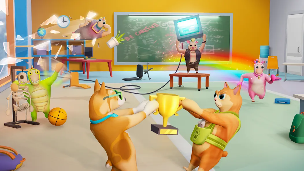 Gang Battle Party: Animals 3D [МОД Unlocked] APK Android Screenshot 1