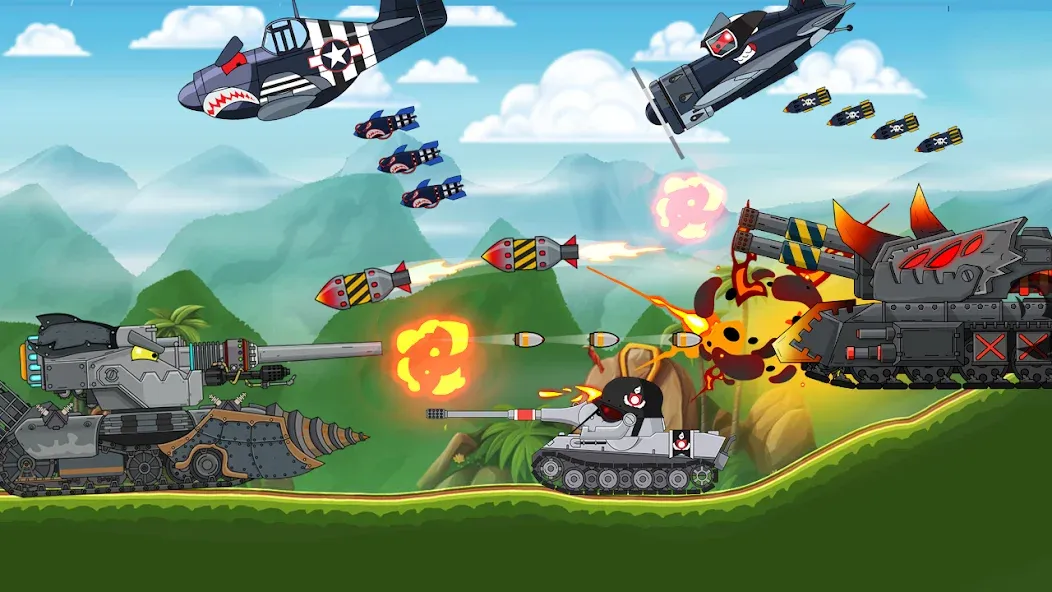 Tank Combat: War Battle (Танковый бой) [МОД Бесконечные монеты] APK Android Screenshot 4