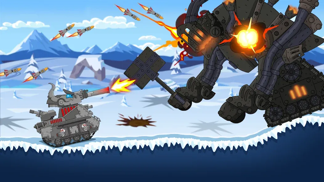 Tank Combat: War Battle (Танковый бой) [МОД Бесконечные монеты] APK Android Screenshot 5