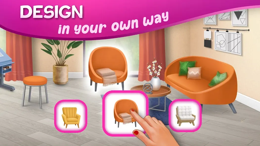 DesignVille: Merge & Story [МОД Mega Pack] APK Android Screenshot 3