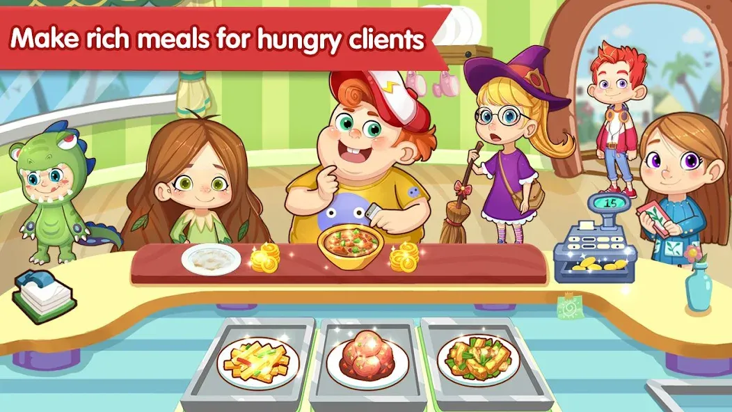 Happy Kitchen World [МОД Бесконечные монеты] APK Android Screenshot 4