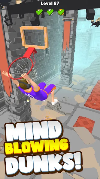Hoop World: Flip Dunk Game 3D (Хуп Ворлд) [МОД Unlocked] APK Android Screenshot 2