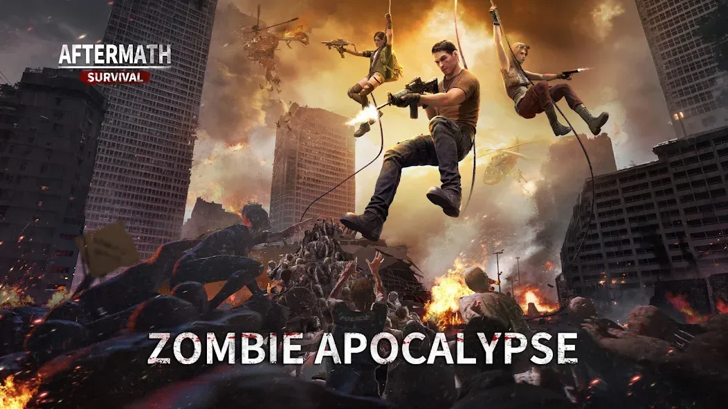 Aftermath Survival: Zombie War (Афтермат Сурвайвл) [МОД Mega Pack] APK Android Screenshot 1