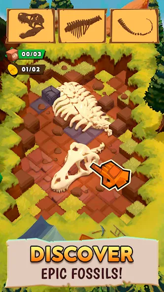 Dino Quest 2: Dinosaur Fossil (Дино Квест 2) [МОД Premium] APK Android Screenshot 1