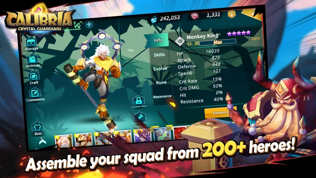 Calibria: Crystal Guardians (Калибрия) [МОД Много денег] APK Android Screenshot 1