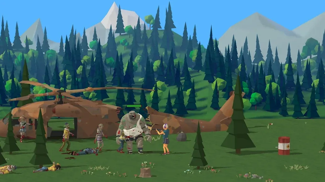 Zombie Forest 3: Underground (Зомби лес 3) [МОД Premium] APK Android Screenshot 3