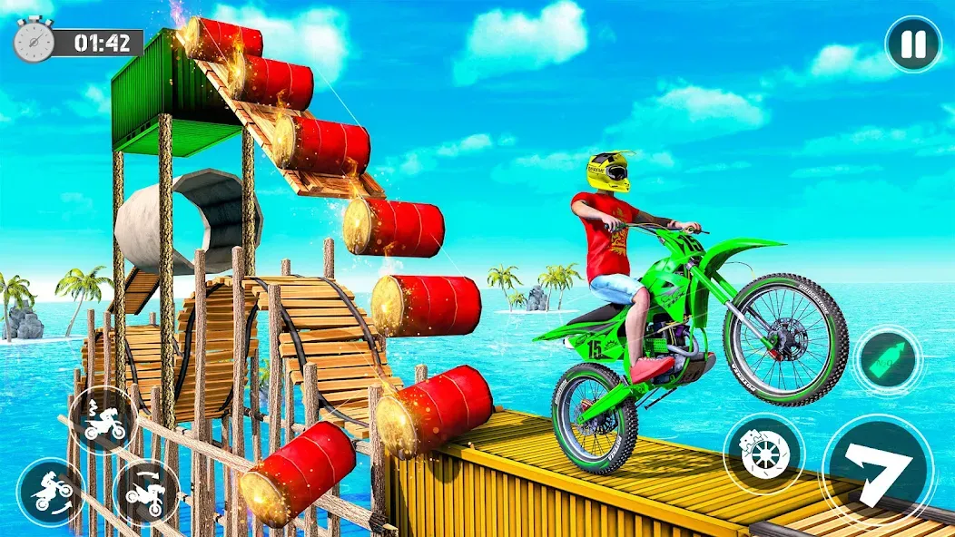 Bike Stunt Race Tricks Master [МОД Меню] APK Android Screenshot 3