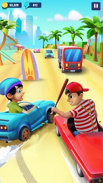 Mini Car Runner - Racing Games (Мини Кар Раннер) [МОД Mega Pack] APK Android Screenshot 1