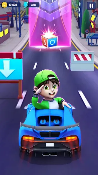 Mini Car Runner - Racing Games (Мини Кар Раннер) [МОД Mega Pack] APK Android Screenshot 2