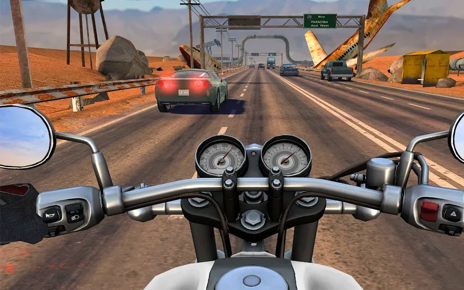 Moto Rider GO: Highway Traffic (Мото Райдер ГО) [МОД Mega Pack] APK Android Screenshot 1