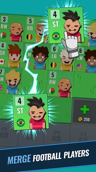 Merge Football Manager: Soccer (Мерж Футбол Менеджер) [МОД Unlocked] APK Android Screenshot 2