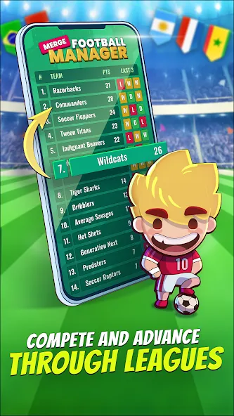Merge Football Manager: Soccer (Мерж Футбол Менеджер) [МОД Unlocked] APK Android Screenshot 3