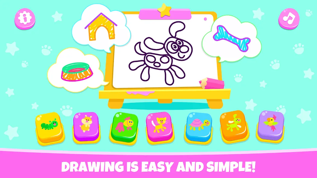 Drawing for kids! Toddler draw [МОД Все открыто] APK Android Screenshot 1