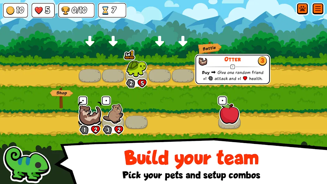 Super Auto Pets (упер Ауто Петс) [МОД Unlocked] APK Android Screenshot 1