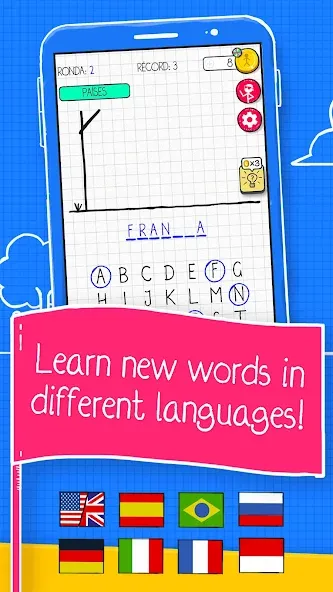 Hangman [МОД Mega Pack] APK Android Screenshot 2