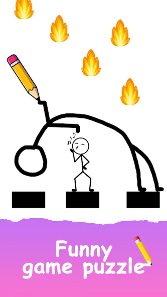 Save The Stick: Draw 2 Save (эйв Зе Стикман) [МОД Mega Pack] APK Android Screenshot 3