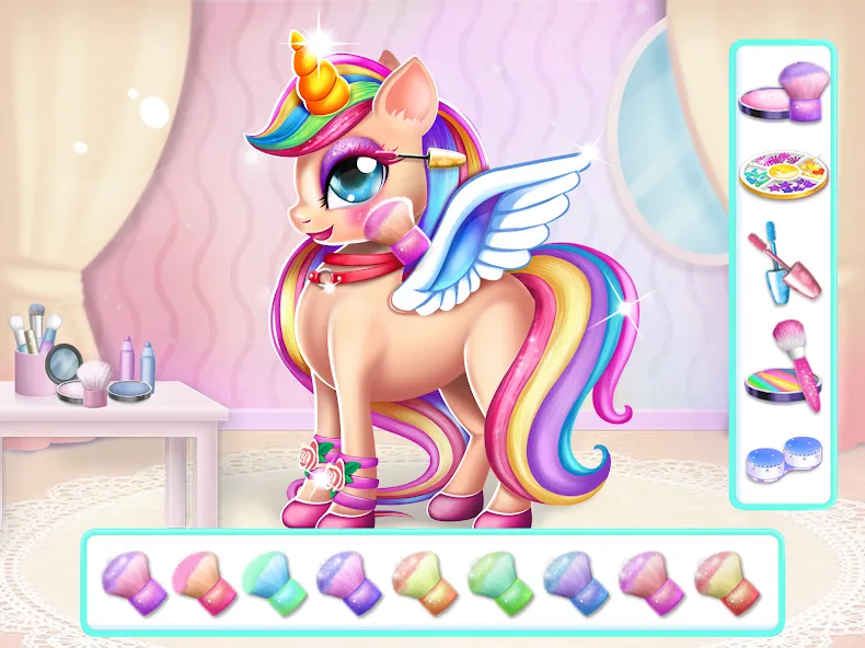 Unicorn Dress up Girls Game [МОД Меню] APK Android Screenshot 4