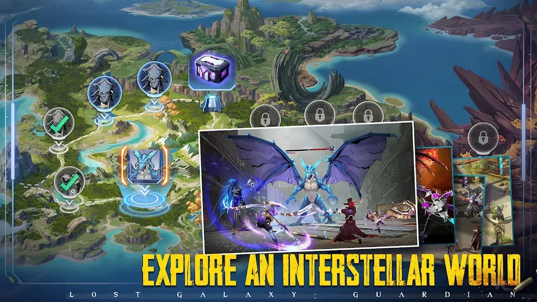 Lost Galaxy: Guardian (Лост Гэлакси) [МОД Бесконечные монеты] APK Android Screenshot 4