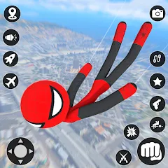 StickMan Rope Hero Spider Game (Стикмен Роуп Хиро Спайдер Гейм) [МОД Много денег] APK Android
