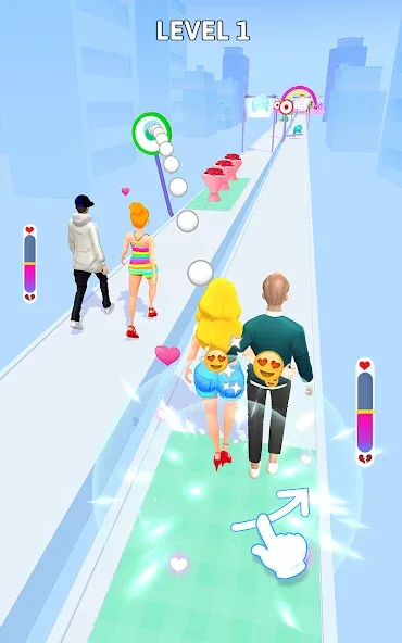 Bestie Breakup - Run for Love (Бести Брейкап) [МОД Бесконечные монеты] APK Android Screenshot 1