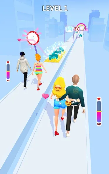 Bestie Breakup - Run for Love (Бести Брейкап) [МОД Бесконечные монеты] APK Android Screenshot 2