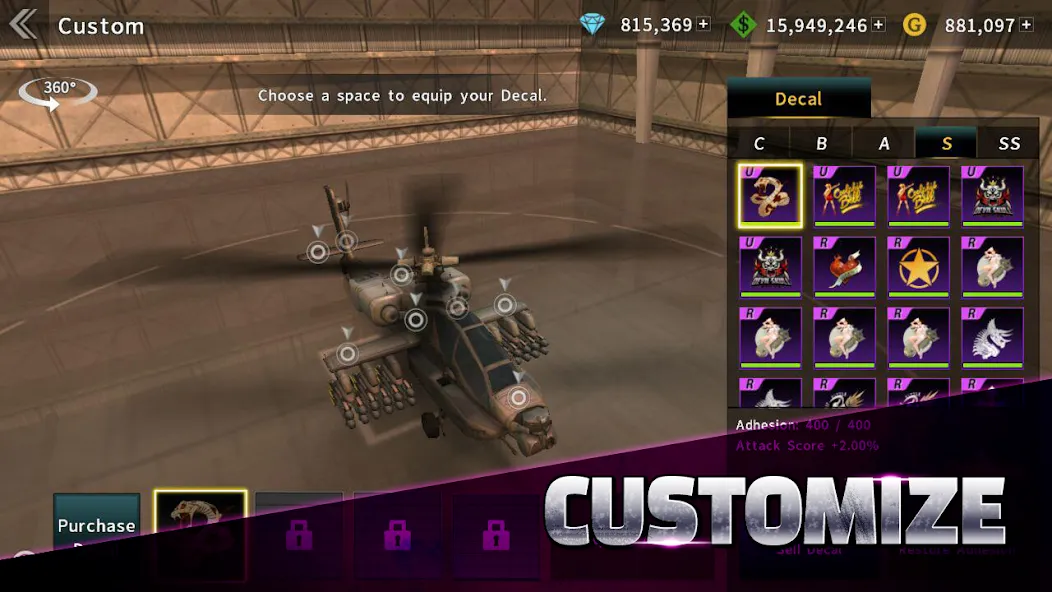 GUNSHIP BATTLE: Helicopter 3D [МОД Бесконечные монеты] APK Android Screenshot 5