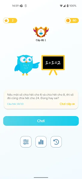 Chọn Đúng Sai [МОД Unlocked] APK Android Screenshot 1