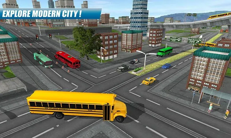 School Bus Driving Game [МОД Premium] APK Android Screenshot 3