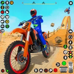 Bike Stunt Games Stunt Bike 3D (Байк стант рэмп игра Байк Джамп) [МОД Бесконечные монеты] APK Android